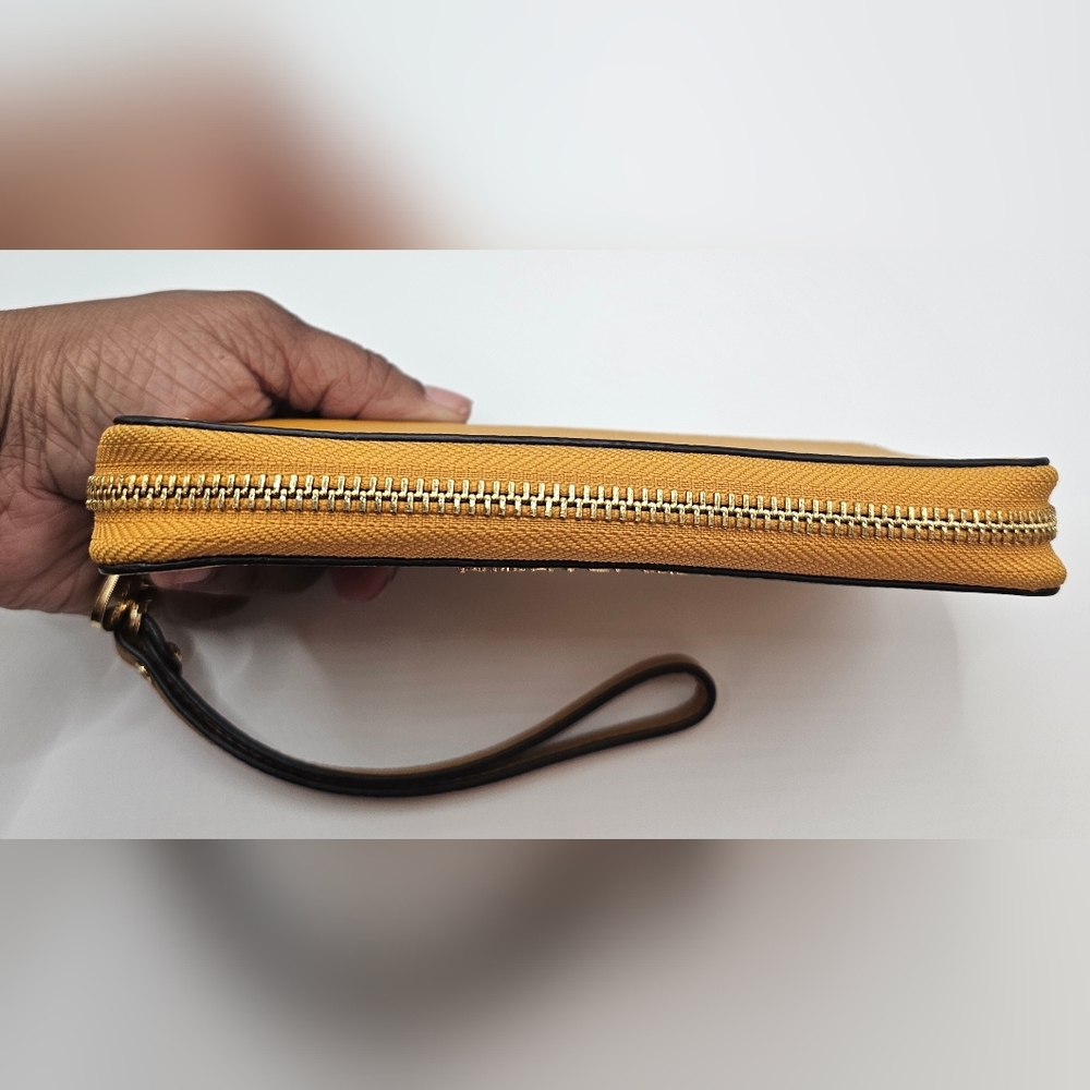 Michael Kors Mustard Wristlet Wallet - Picture 7 of 8